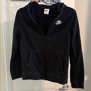 Nike Kids Black Full-Zip Hoodie